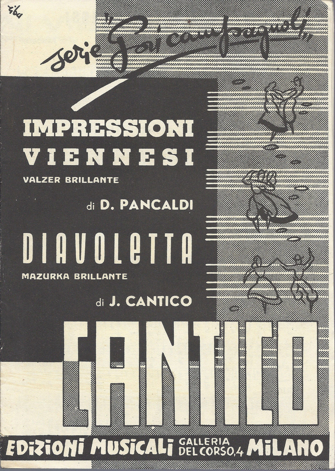 IMPRESSIONI VIENNESI  D.Pancaldi - DIAVOLETTA  J.Cantico # SPARTITO