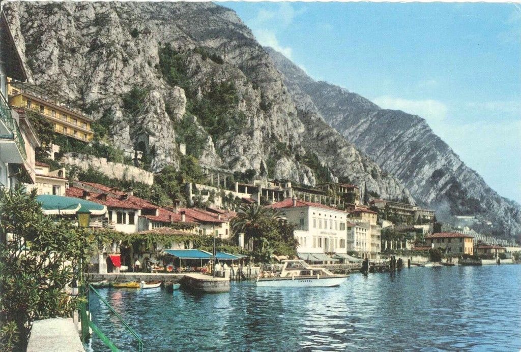 LIMONE DEL GARDA- PANORAMA - V1981 - ACQUARELLO