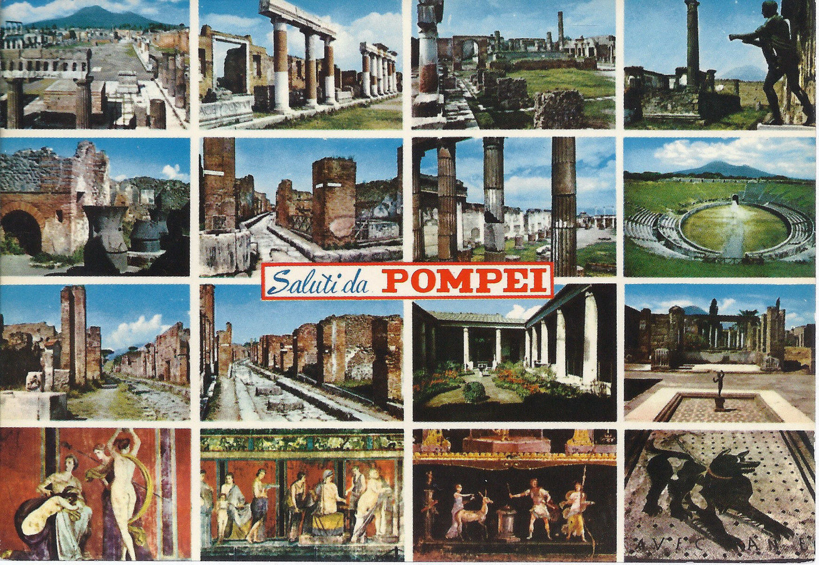POMPEI - SALUTI - 16 VEDUTINE - NV