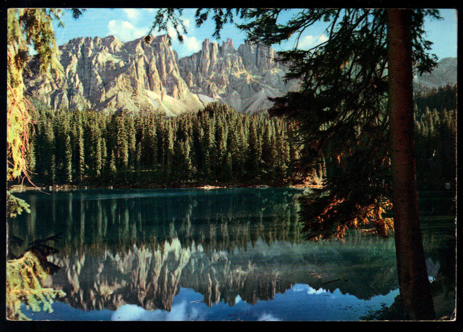 LAGO DI CAREZZA E LATEMAR - KARERSEE GEGEN LATEMAR - NV
