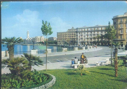 BARI - LUNGOMARE - V1966 - ACQUARELLATA