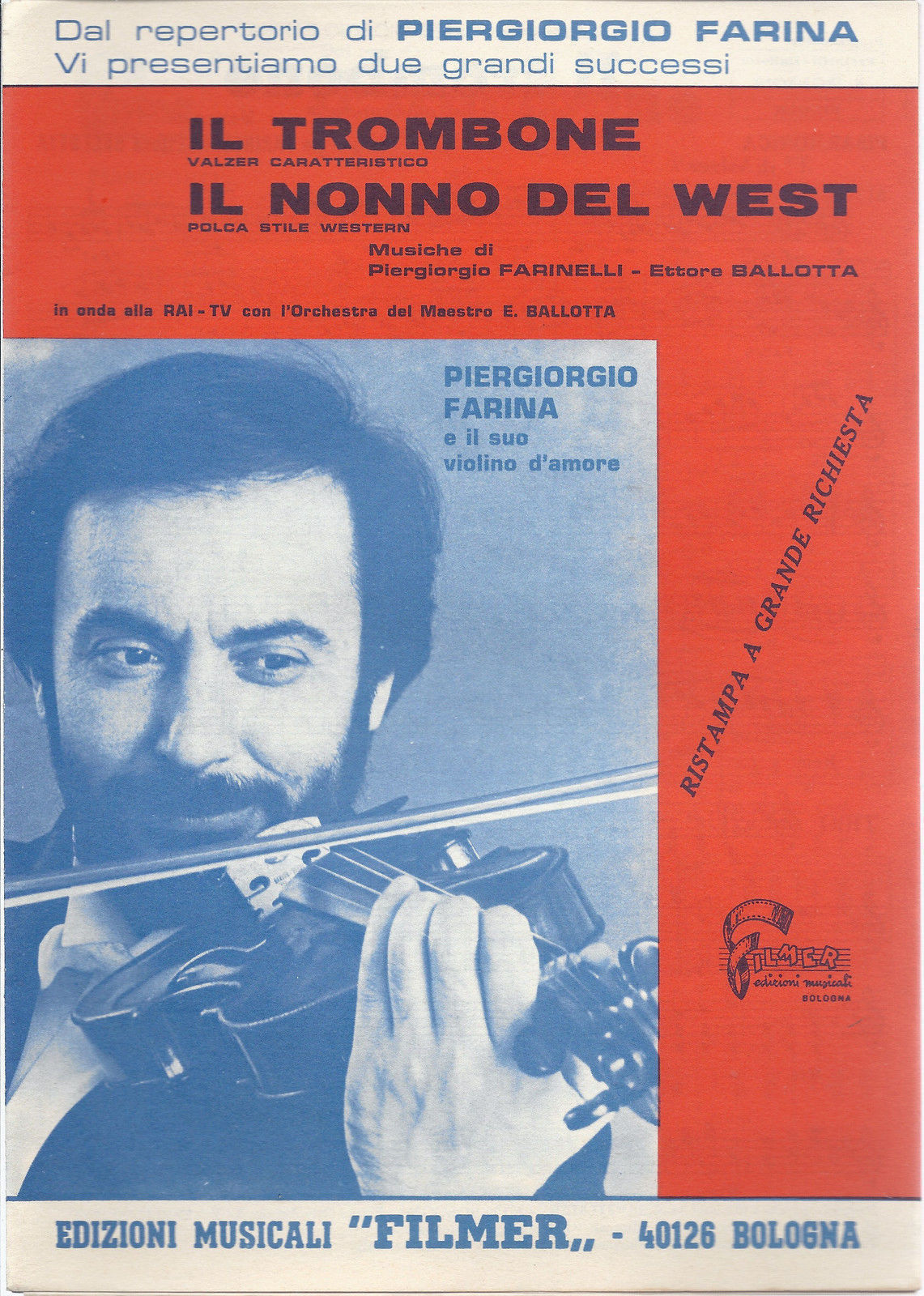 IL TROMBONE - IL NONNO DEL WEST ( P. Farina, E. Ballotta ) - LE COZZE # SPARTITO
