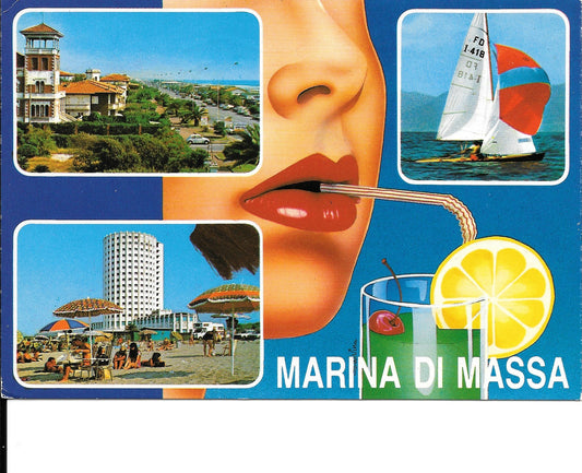 MARINA DI MASSA - 3 IMMAGINI - VIAGGIATA