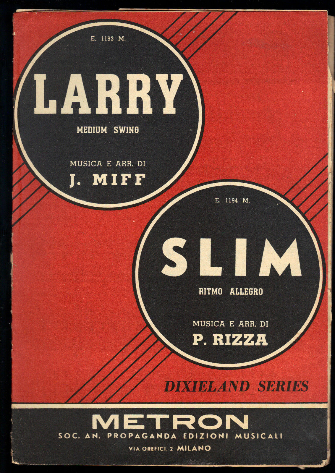 LARRY (J. Miff) - SLIM (P. Rizza) # SPARTITO