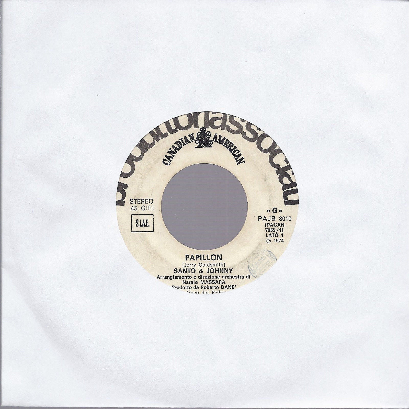 PAPILLON # SANTO & JOHNNY -- LA MAZURKA DI PERIFERIA # Orch. CASADEI - Juke Box