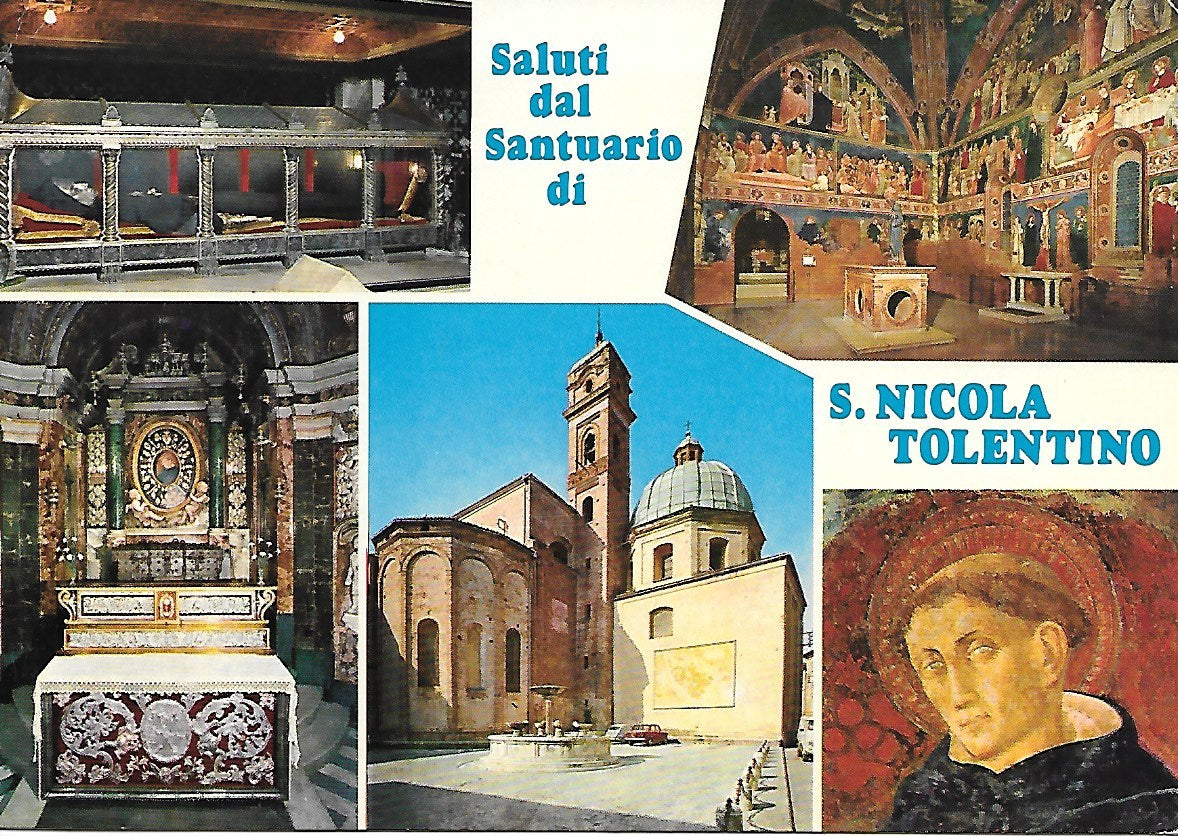 SALUTI DAL SANTUARIO DI S. NICOLA TOLENTINO - 5 IMMAGINI - NV