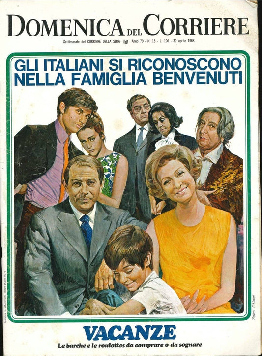 DOMENICA DEL CORRIERE N 18 - 30 APRILE 1968 - ILLUSTRATORE UGGERI