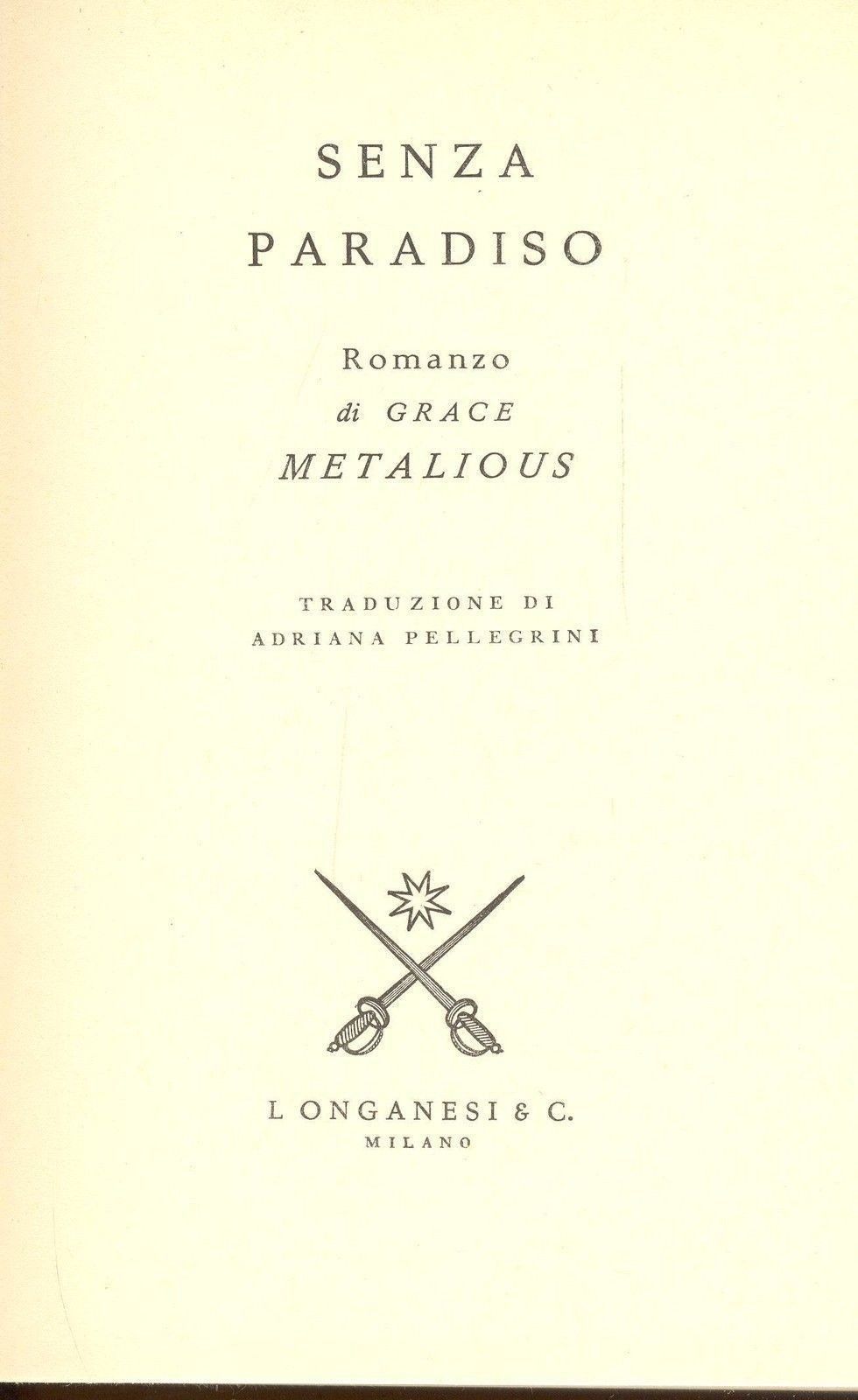 SENZA PARADISO - GRACE METALIOUS