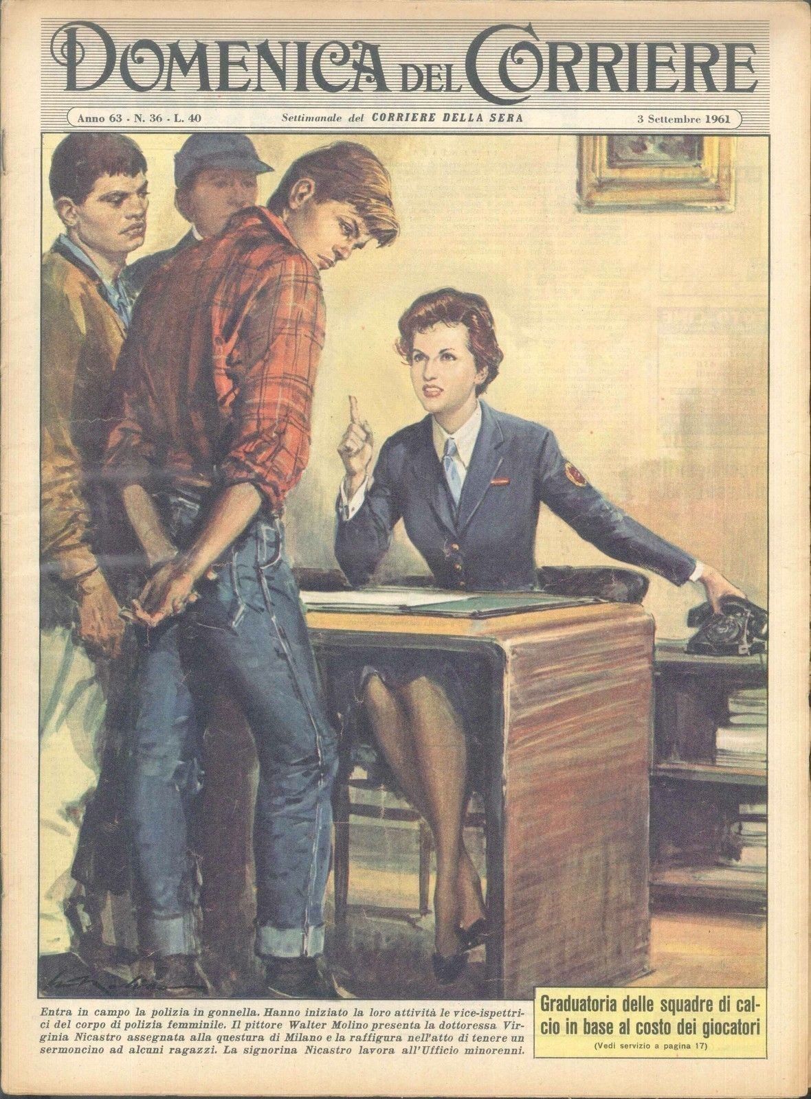 DOMENICA DEL CORRIERE N 36 - 3 SETTEMBRE 1961