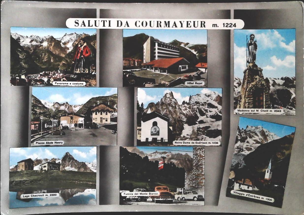 SALUTI DA COURMAYEUR - OTTO VEDUTINE V1961