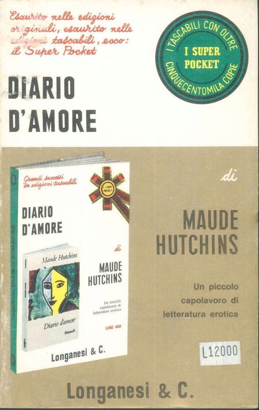 DIARIO D'AMORE - MAUDE HUTCHINS - SUPERPOCKET 1972