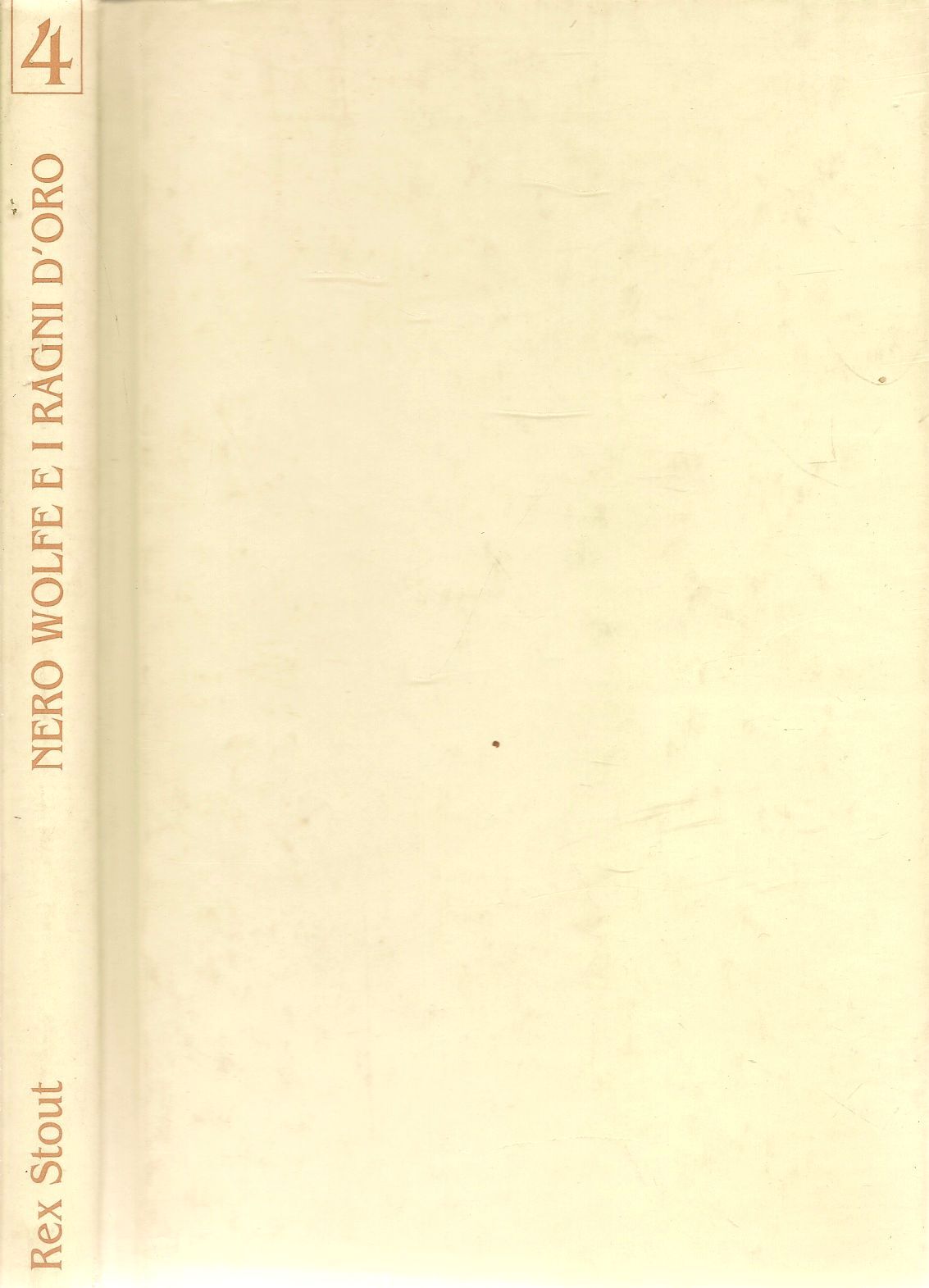NERO WOLFE E I RAGNI D'ORO - REX STOUT - SAN PAOLO 1997