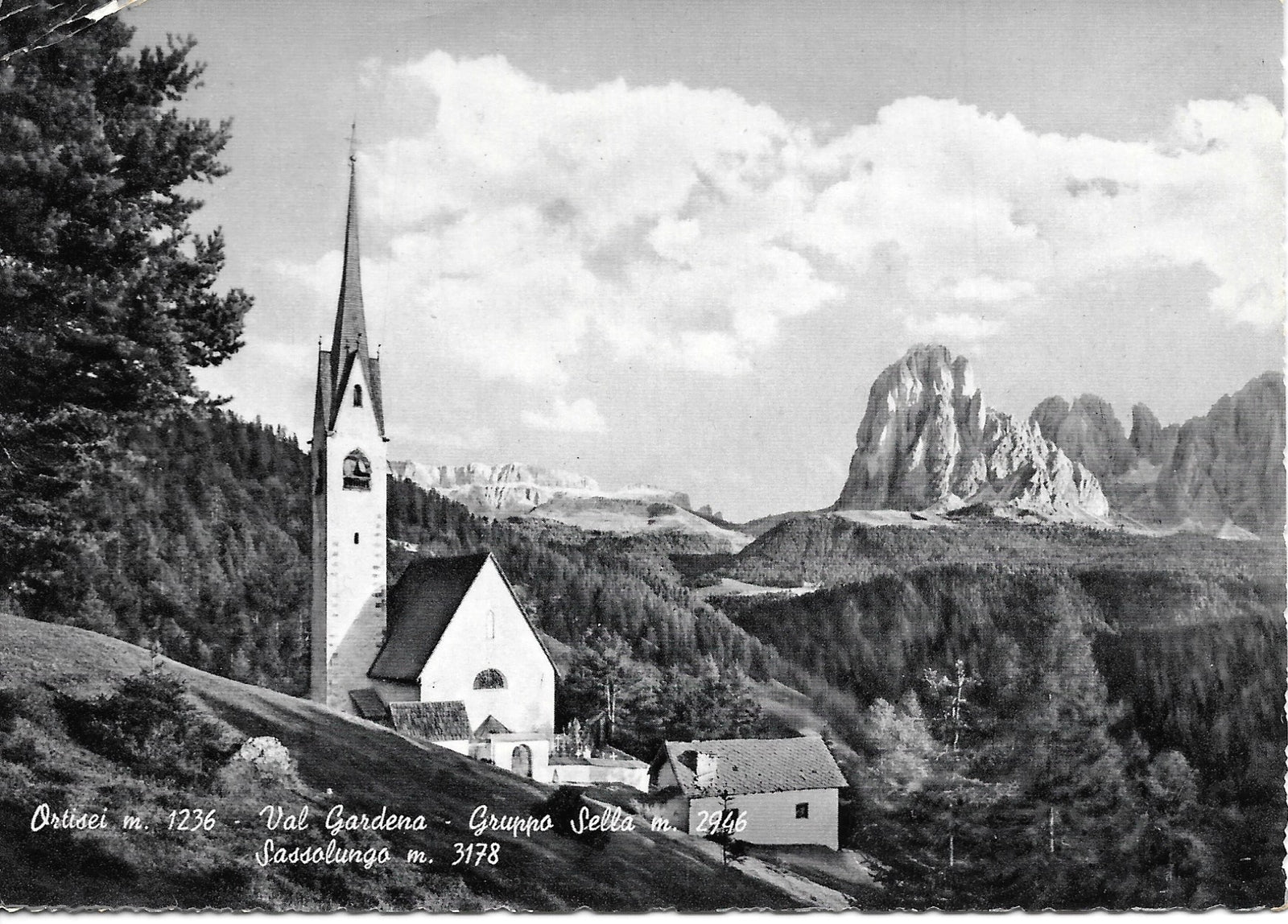 ORTISEI - VAL GARDENA - GRUPPO SELLA SASSOLUNGO - PANORAMA - V1967