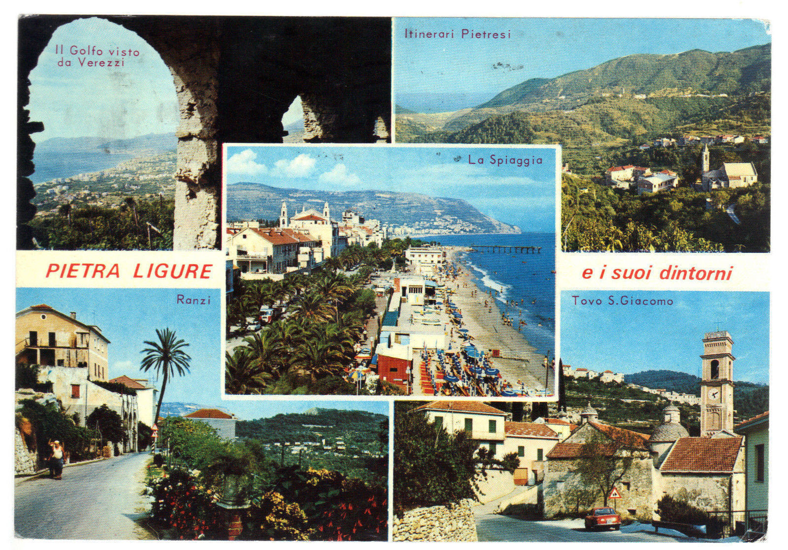 PIETRA LIGURE E I SUOI DINTORNI - 5 VEDUTE - 1976