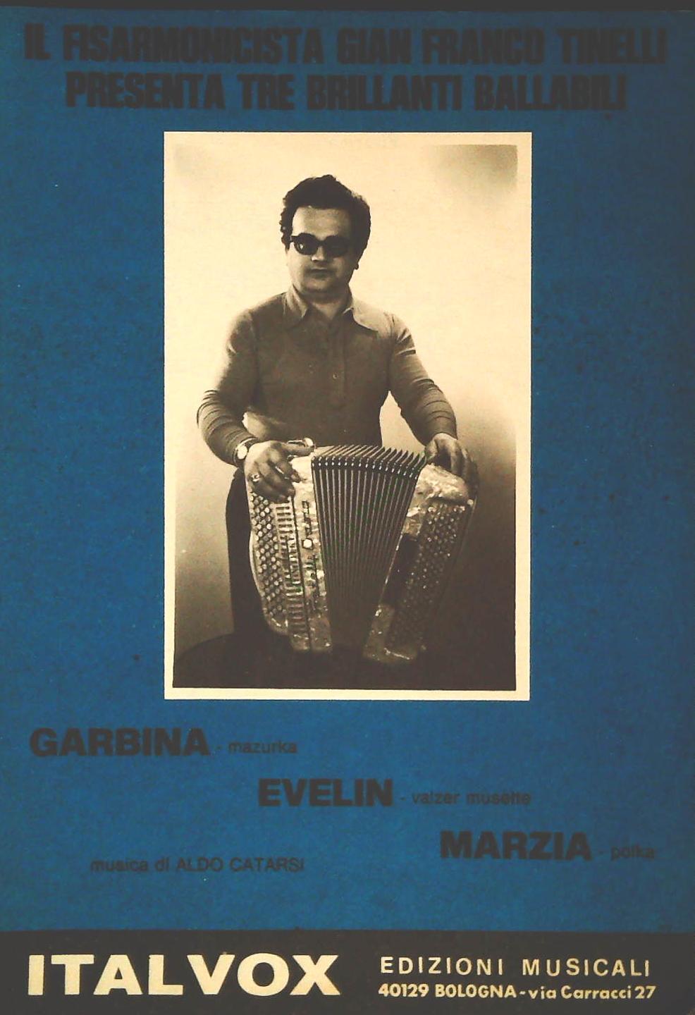 GIAN FRANCO TINELLI - TRE BRANI PER FISARMONICA - SPARTITO-SHEET MUSIC