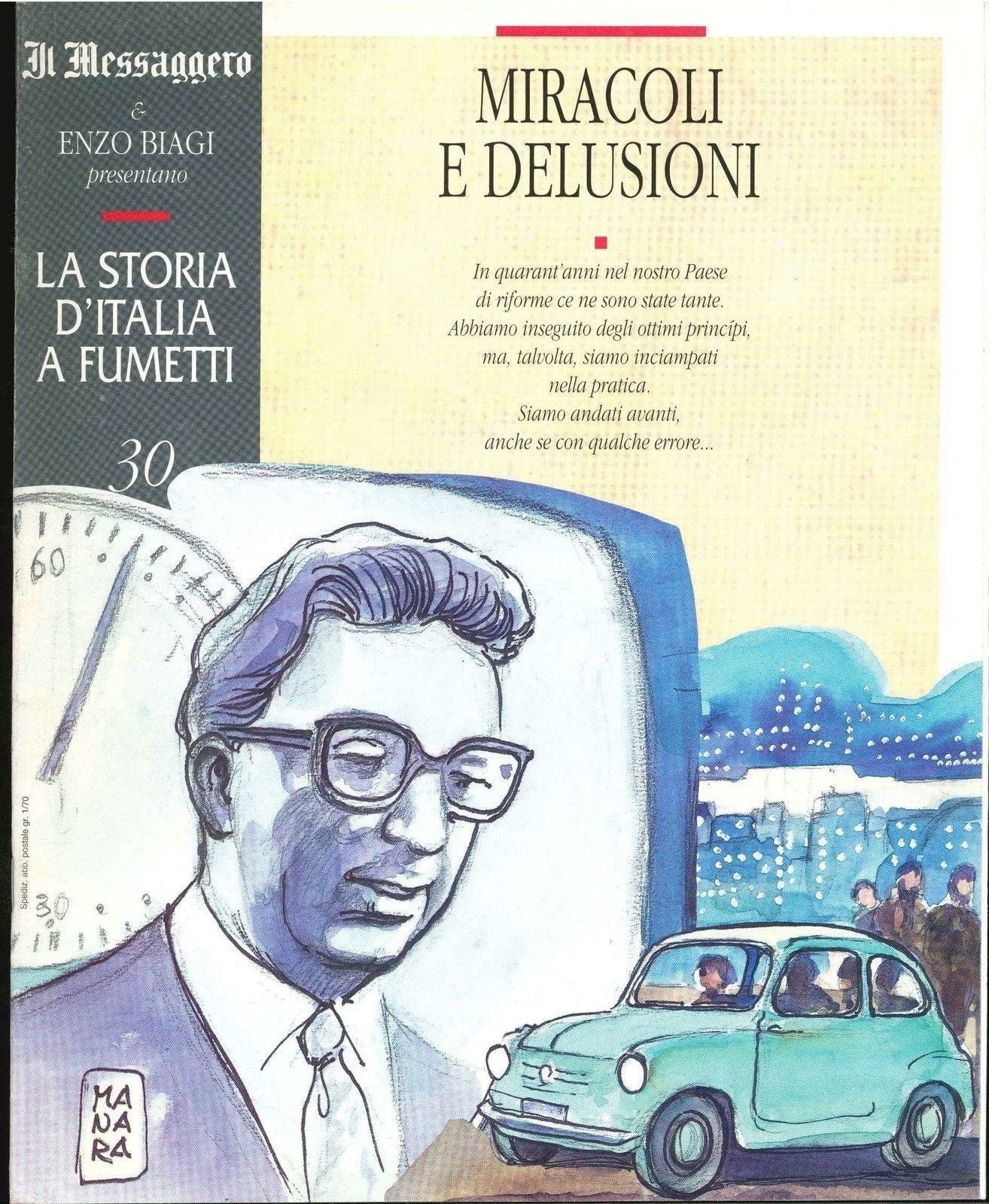LA STORIA D'ITALIA A FUMETTI  FASC N 30 - MIRACOLI E DELUSIONI-OUTLET DEL LIBRO