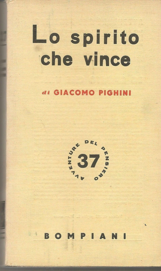 LO SPIRITO CHE VINCE - GIACOMO PIGHINI