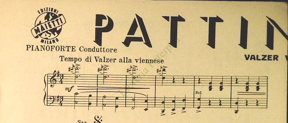 SPRAZZI DI SOLE.valzer viennese-PATTINI BLU.valzer viennese-SPARTITO-SHEET MUSIC