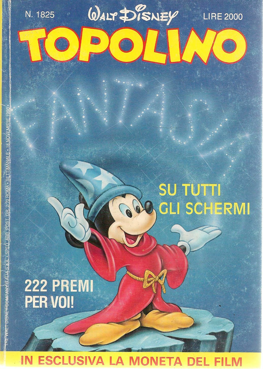 TOPOLINO N. 1825 - 18 NOVEMBRE 1990