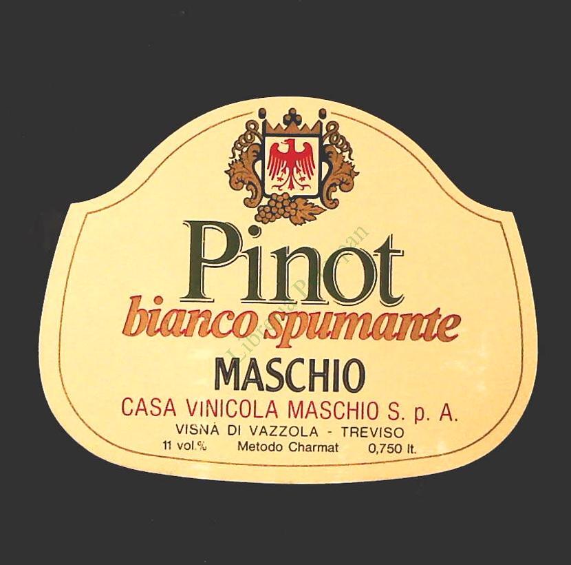 PINO BIANCO SPUMANTE  MASCHIO - ETICHETTA VINO
