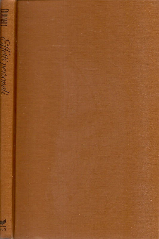 EFFETTI PERSONALI - FRANCESCA DURANTE - LA SCALA RIZZOLI 1989