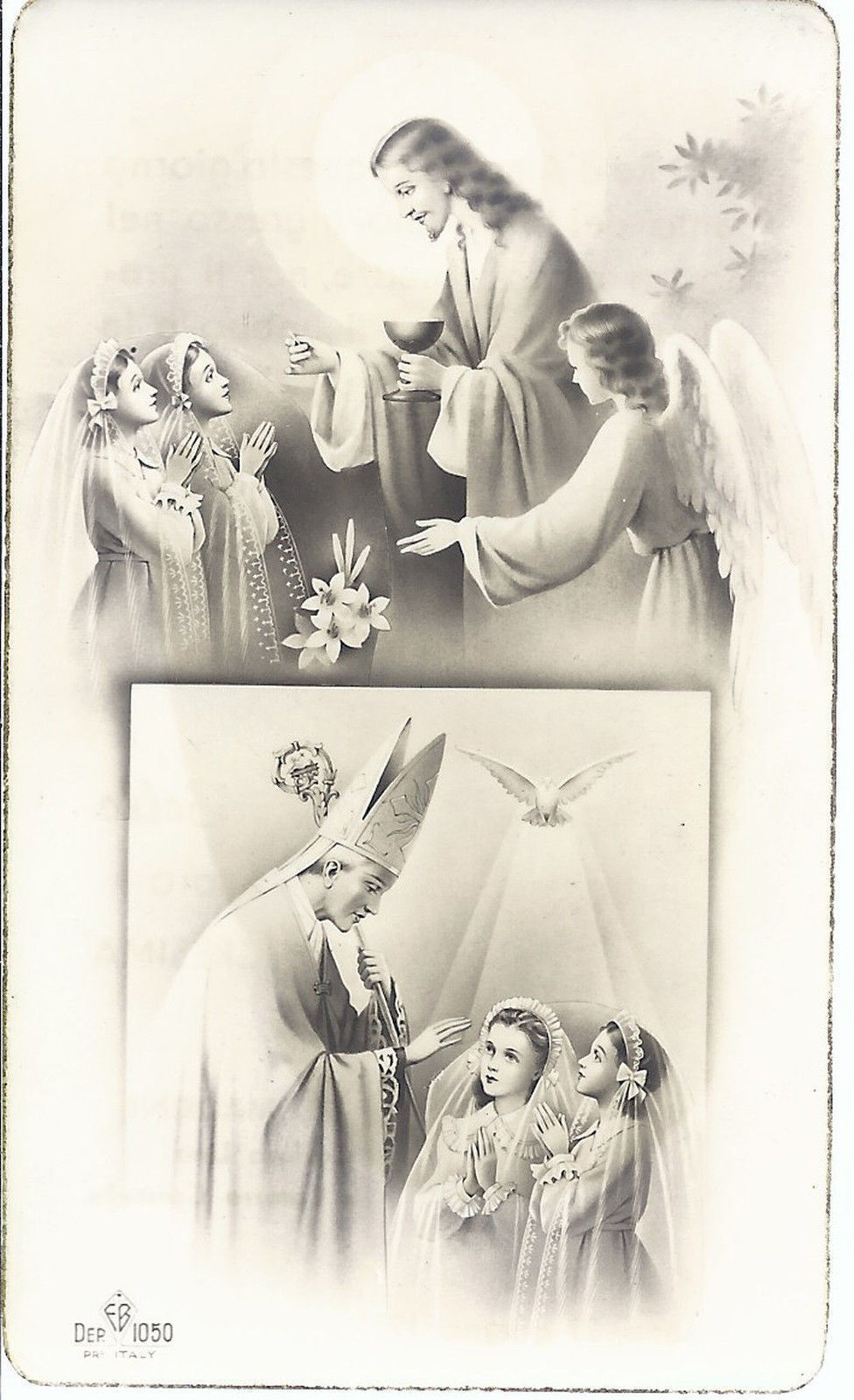 SANTINO - GESU' - PRIMA COMUNIONE E CRESIMA - 1951 - AS