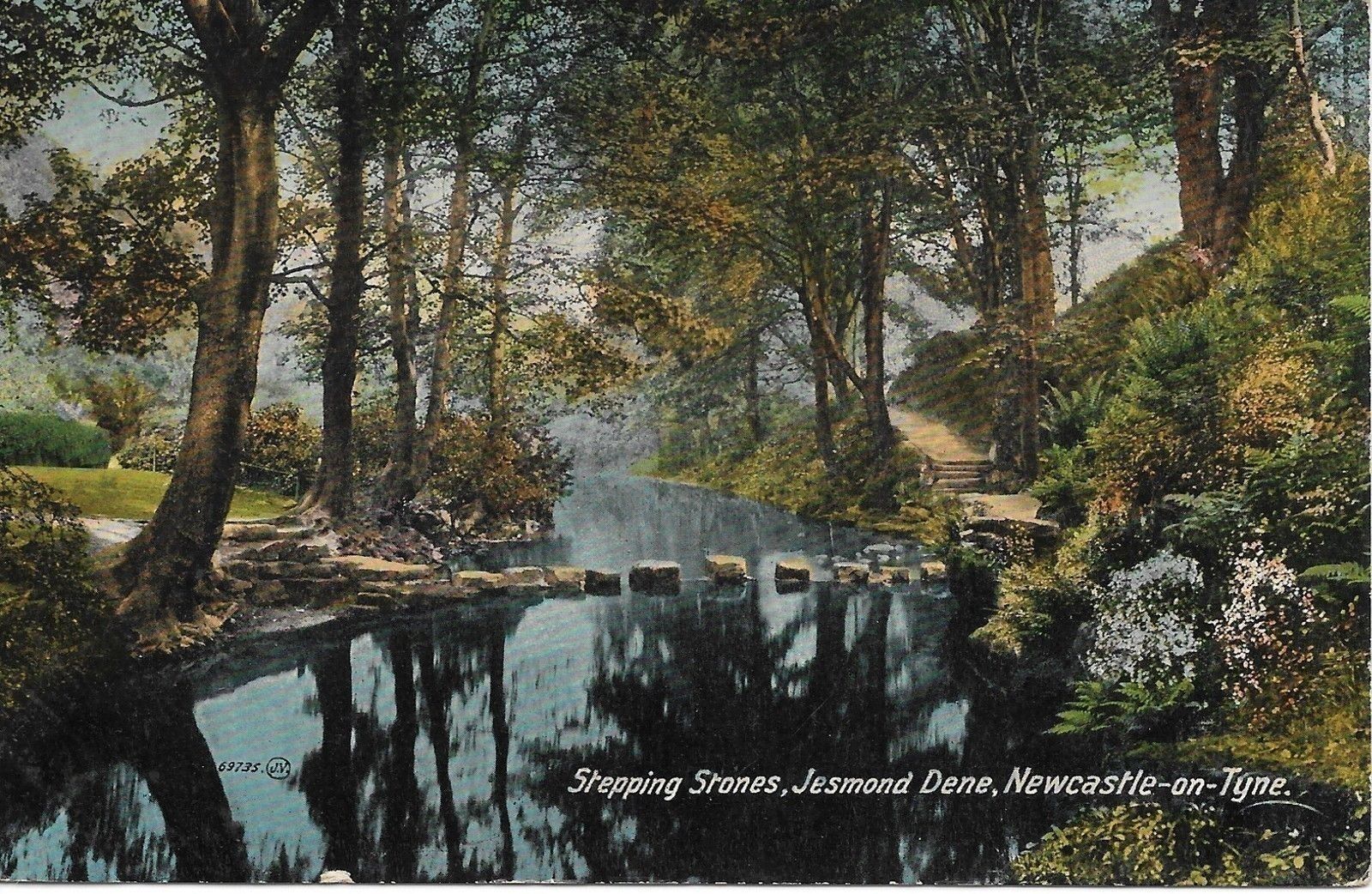 NEWCASTLE-ON-TYNE - STEPPING STONES - JESMOND DENE  - NV/NT