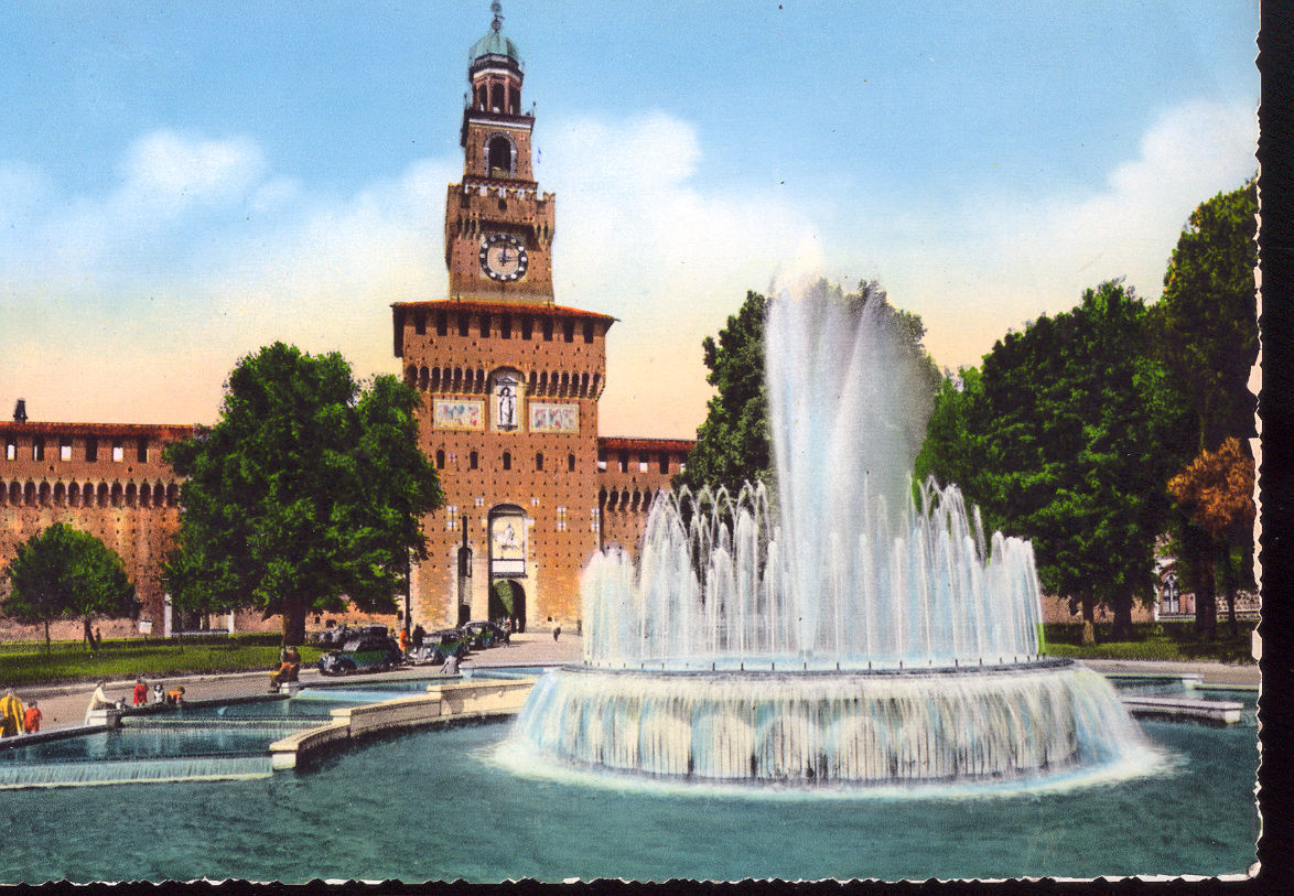 MILANO - CASTELLO SFORZESCO - VIB1954 - ACQUARELLATA