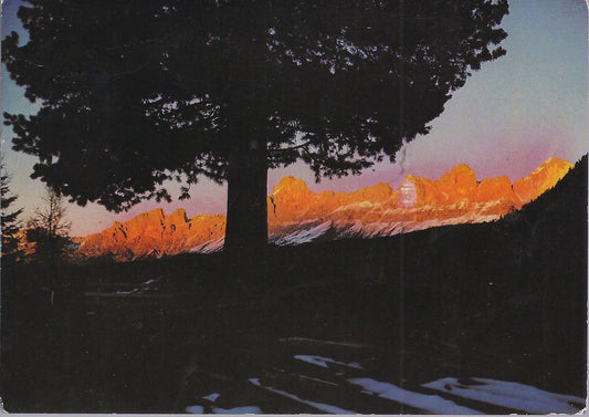 DOLOMITI - TRAMONTO SUL CATINACCIO - V 1986 - FG
