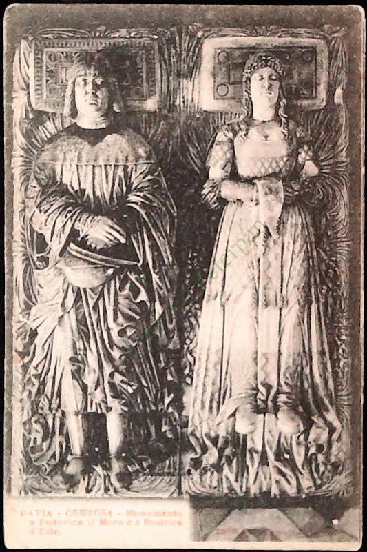 PAVIA - CERTOSA - MONUMENTO A LUDOVICO IL MORO E BEATRICE D'ESTE - NV