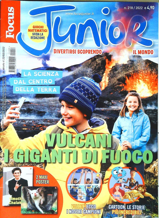 FOCUS JUNIOR N. 218 - VULCANI I GIGANTI DI FUOCO - OUTLET DEL LIBRO