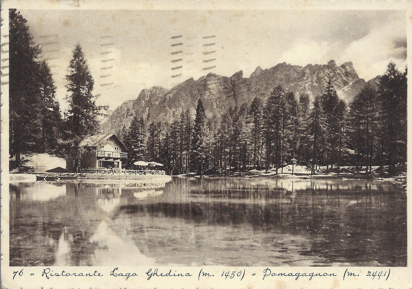 RISTORANTE LAGO GHEDINA - POMAGAGNON - V 1943