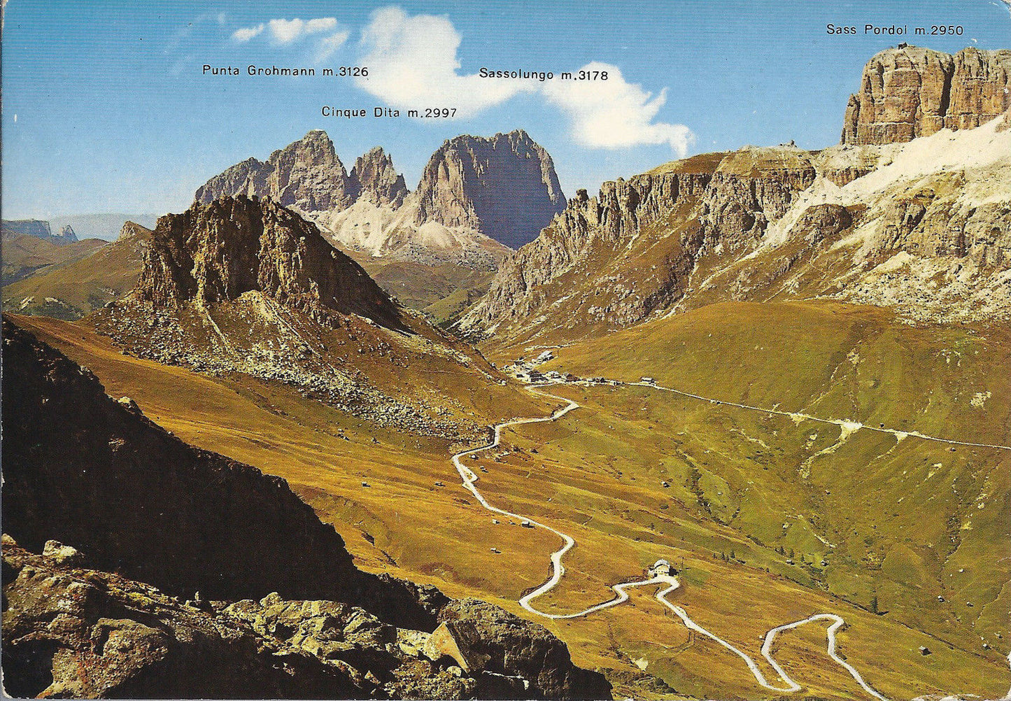 STRADA DELLE DOLOMITI AL PASSO PORDOI - IL SASSOLUNGO - NV -