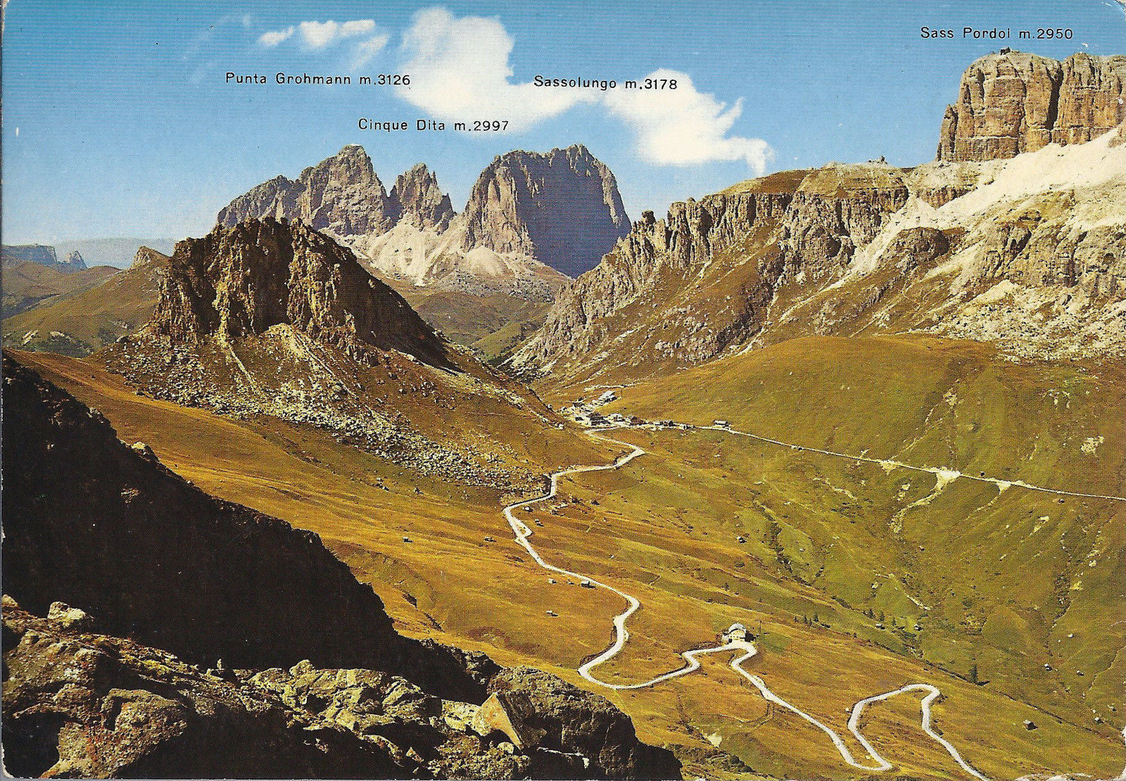 STRADA DELLE DOLOMITI AL PASSO PORDOI - IL SASSOLUNGO - NV -
