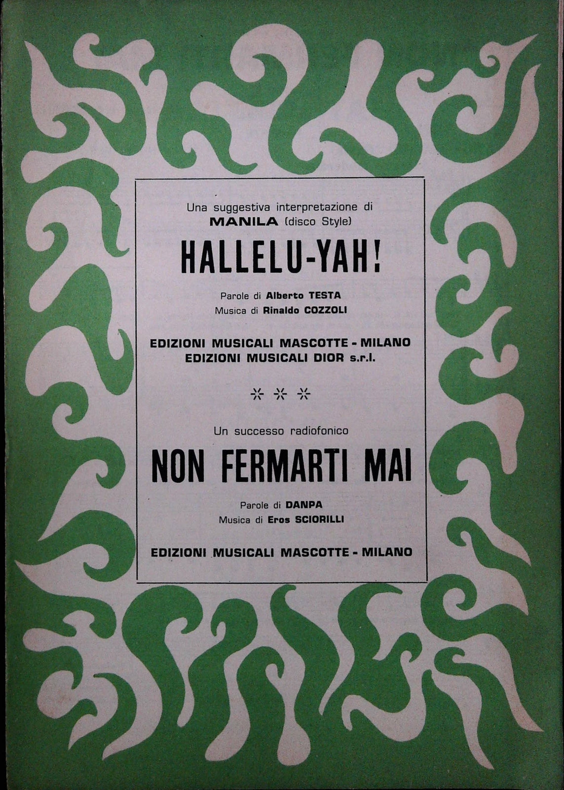 HALLELU-YAH - NON FERMARTI MAI - SPARTITO-SHEET MUSIC