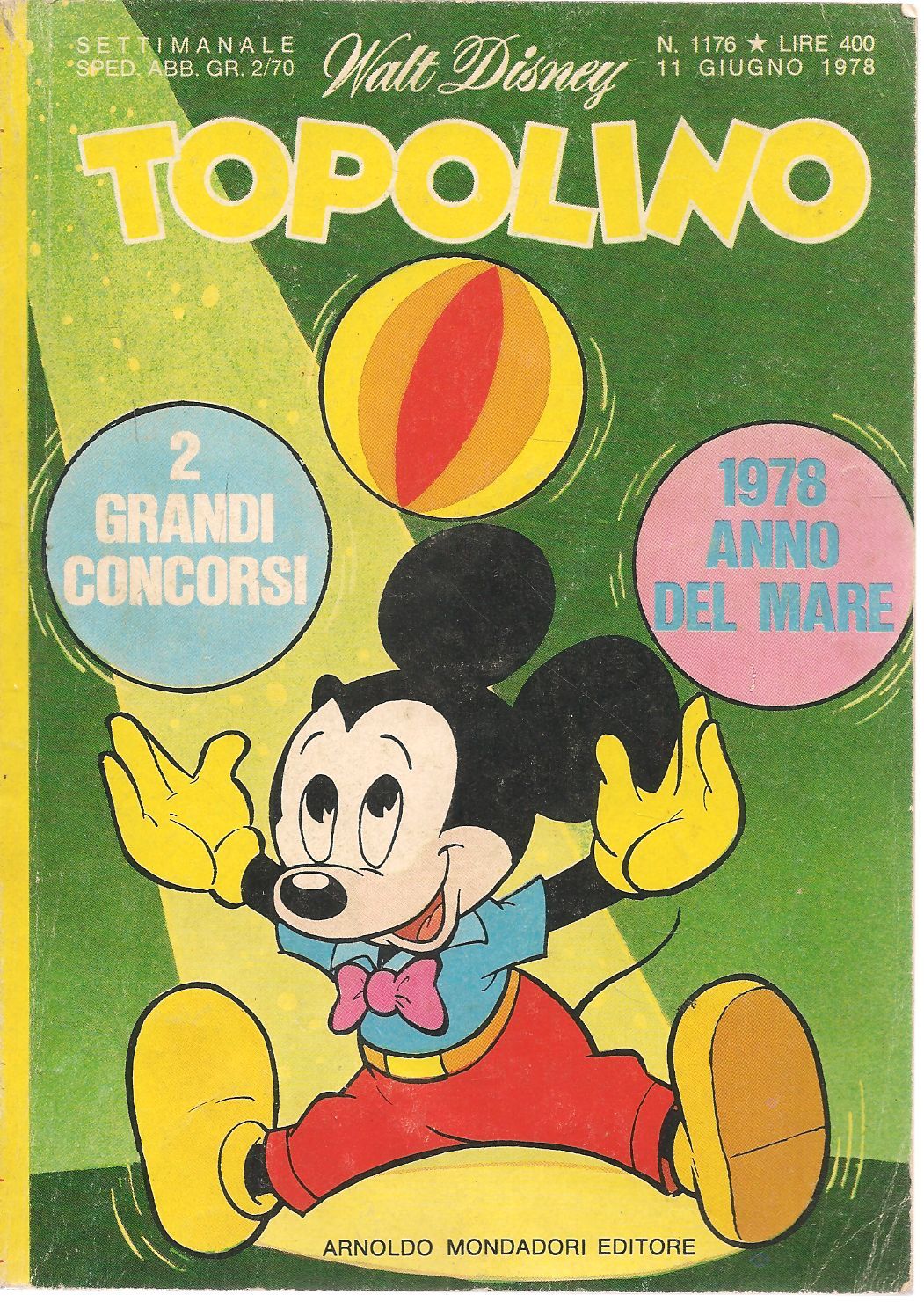 TOPOLINO N. 1176 - 11 GIUGNO 1978