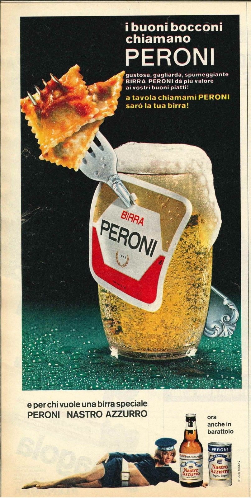 I buoni bocconi chiamano PERONI - BIRRA PERONI - ADVERTISING