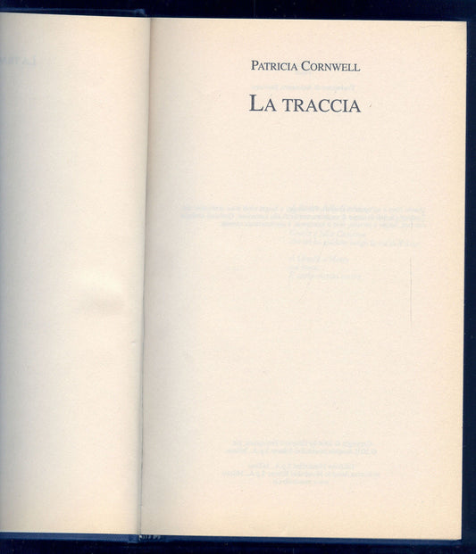 LA TRACCIA - PATRICIA CORNWELL