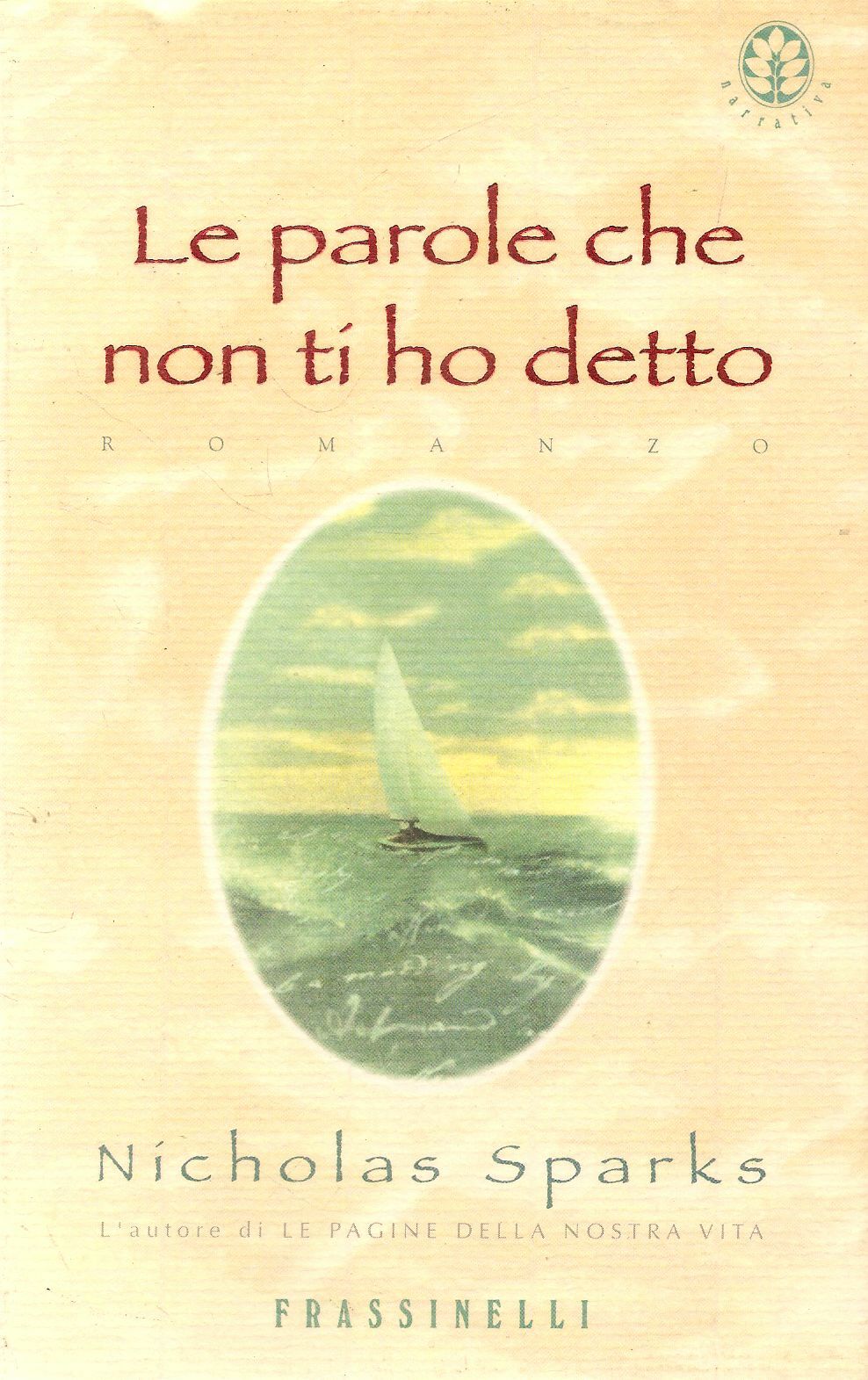 LE PAROLE CHE NON TI HO DETTO - NICHOLAS SPARKS