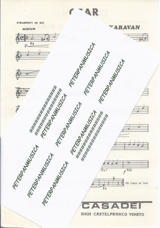 MUSICA CASADEI - 6 BRANI di Karavan # SPARTITO - Strumenti in DO