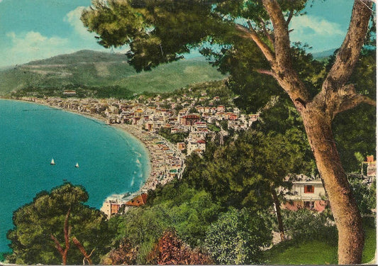 ALASSIO - PANORAMA - DISEGNATA - SFOCATA - V1982
