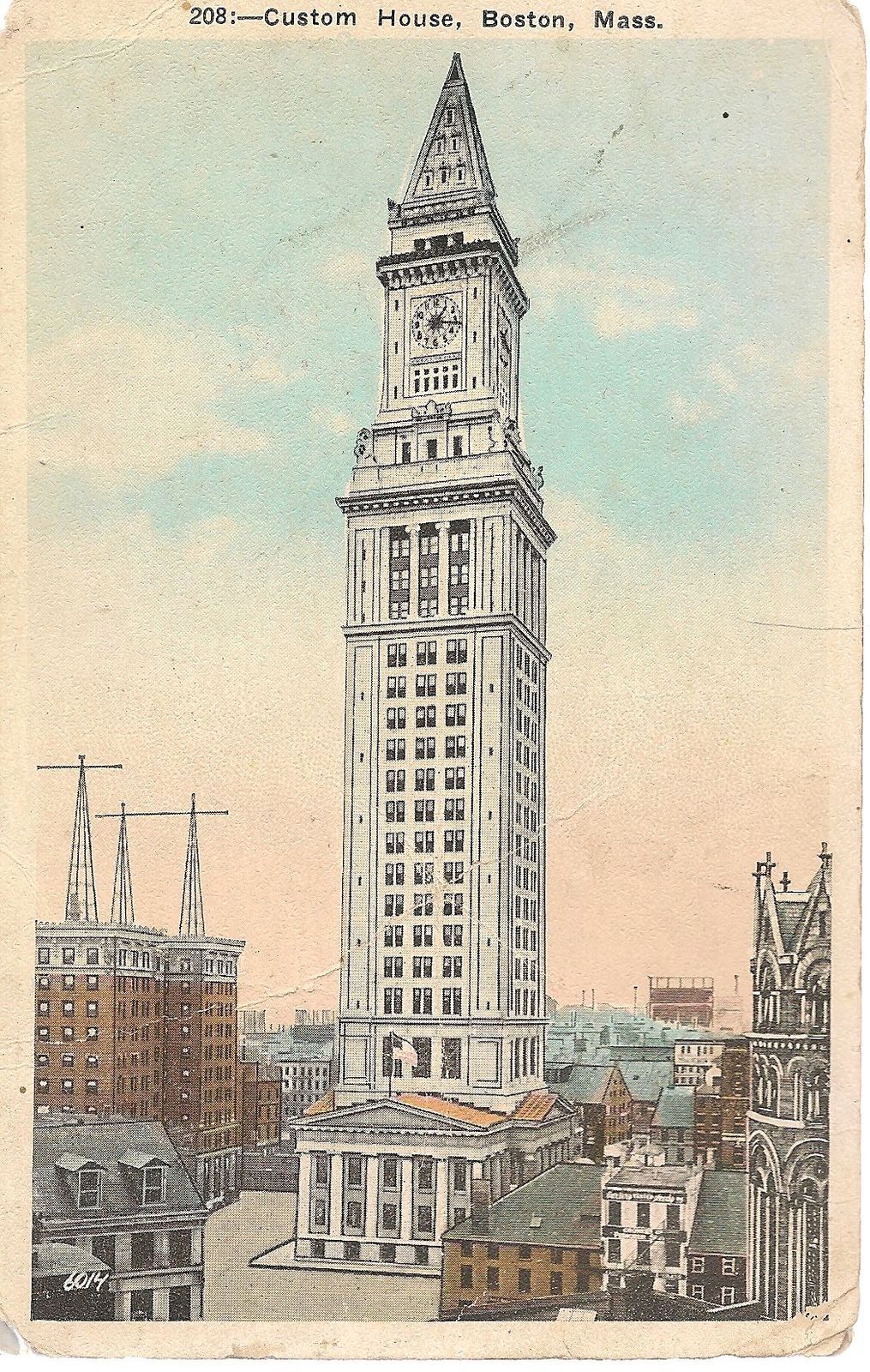 BOSTON - CUSTOM HOUSE - DRAWN