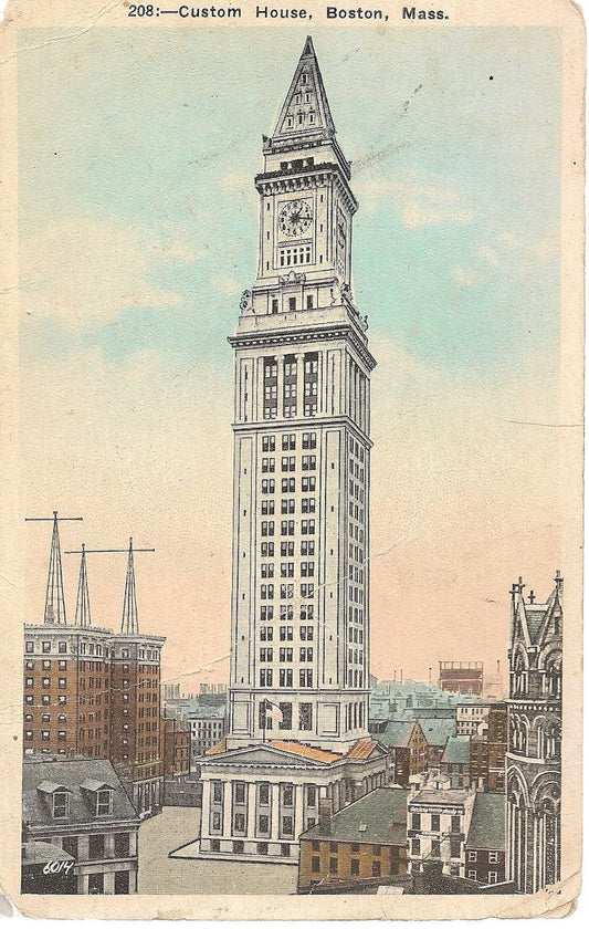 BOSTON - CUSTOM HOUSE - DRAWN
