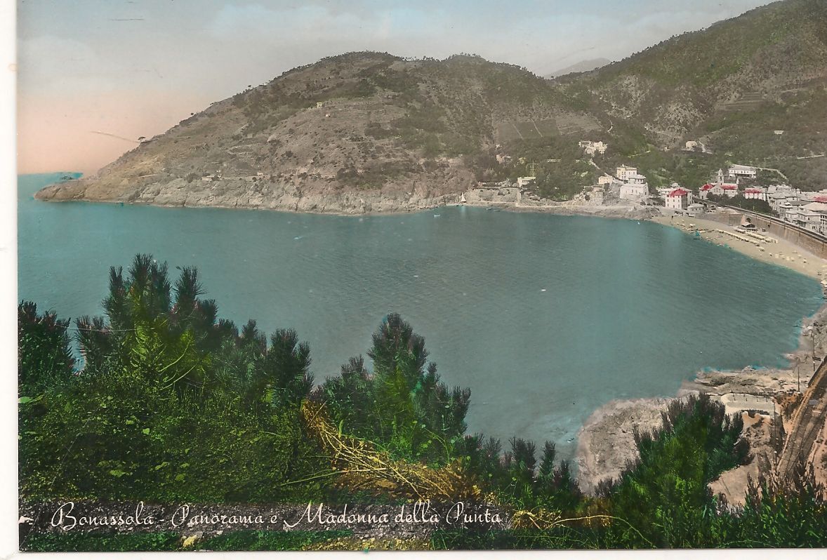BONASSOLA - PANORAMA MADONNA DELLA PUNTA - NV - ACQUARELLATA