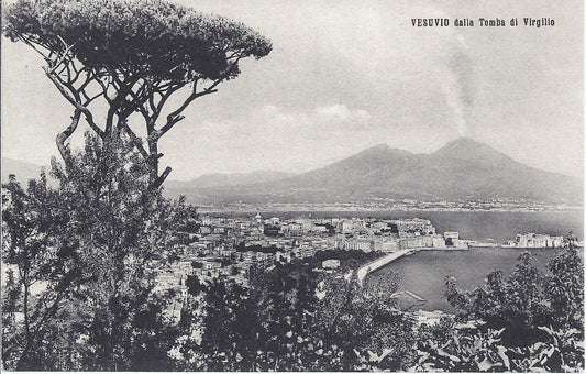 NAPOLI - VESUVIO DALLA TOMBA DI VIRGILIO - NV
