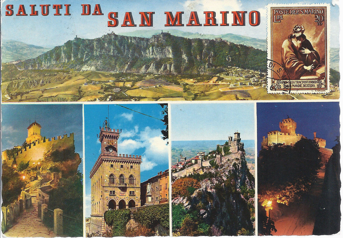 SAN MARINO - SALUTI - 5 VEDUTE - VSD
