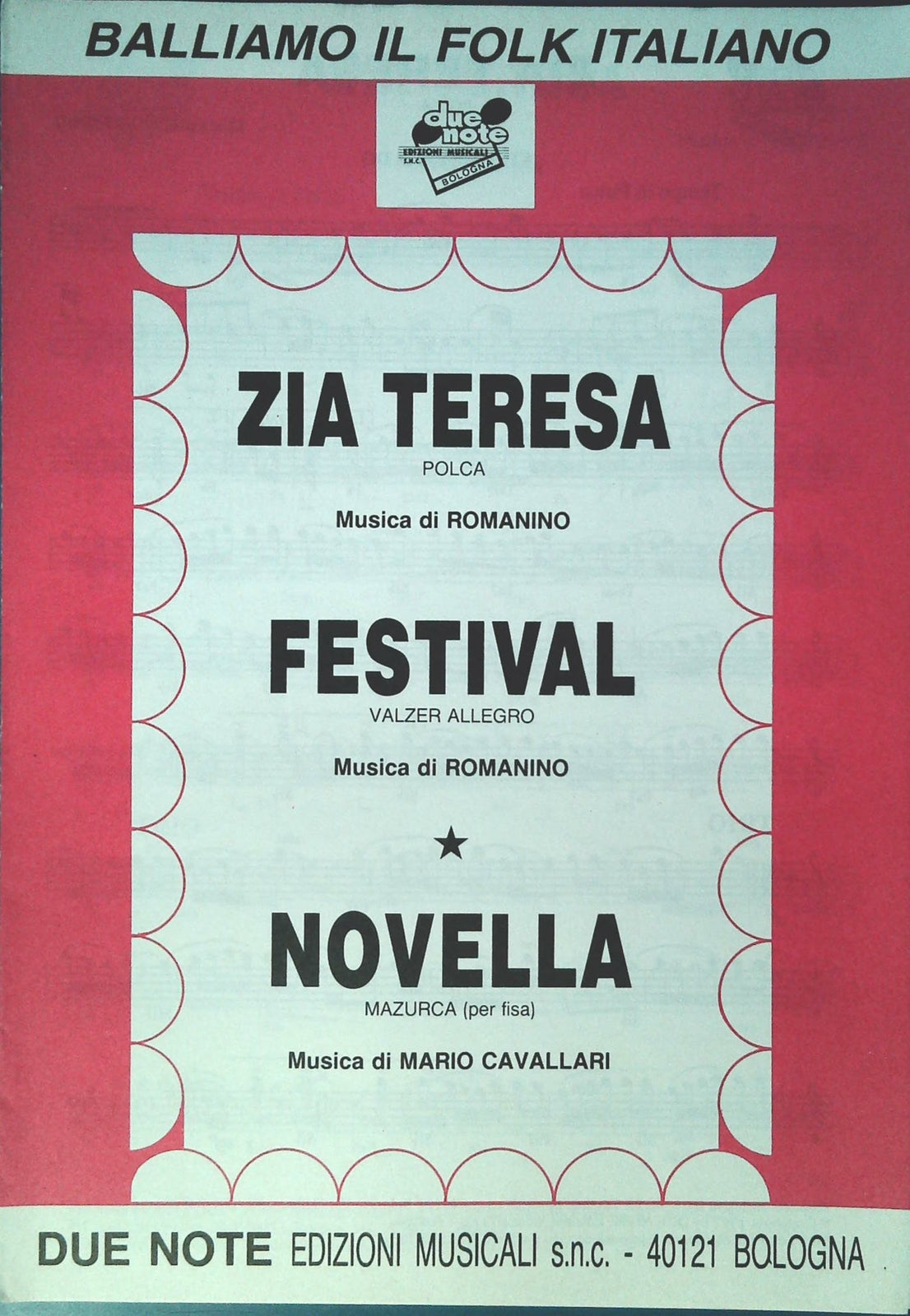ZIA TERESA-FESTIVAL-NOVELLA - SPARTITO-SHEET MUSIC