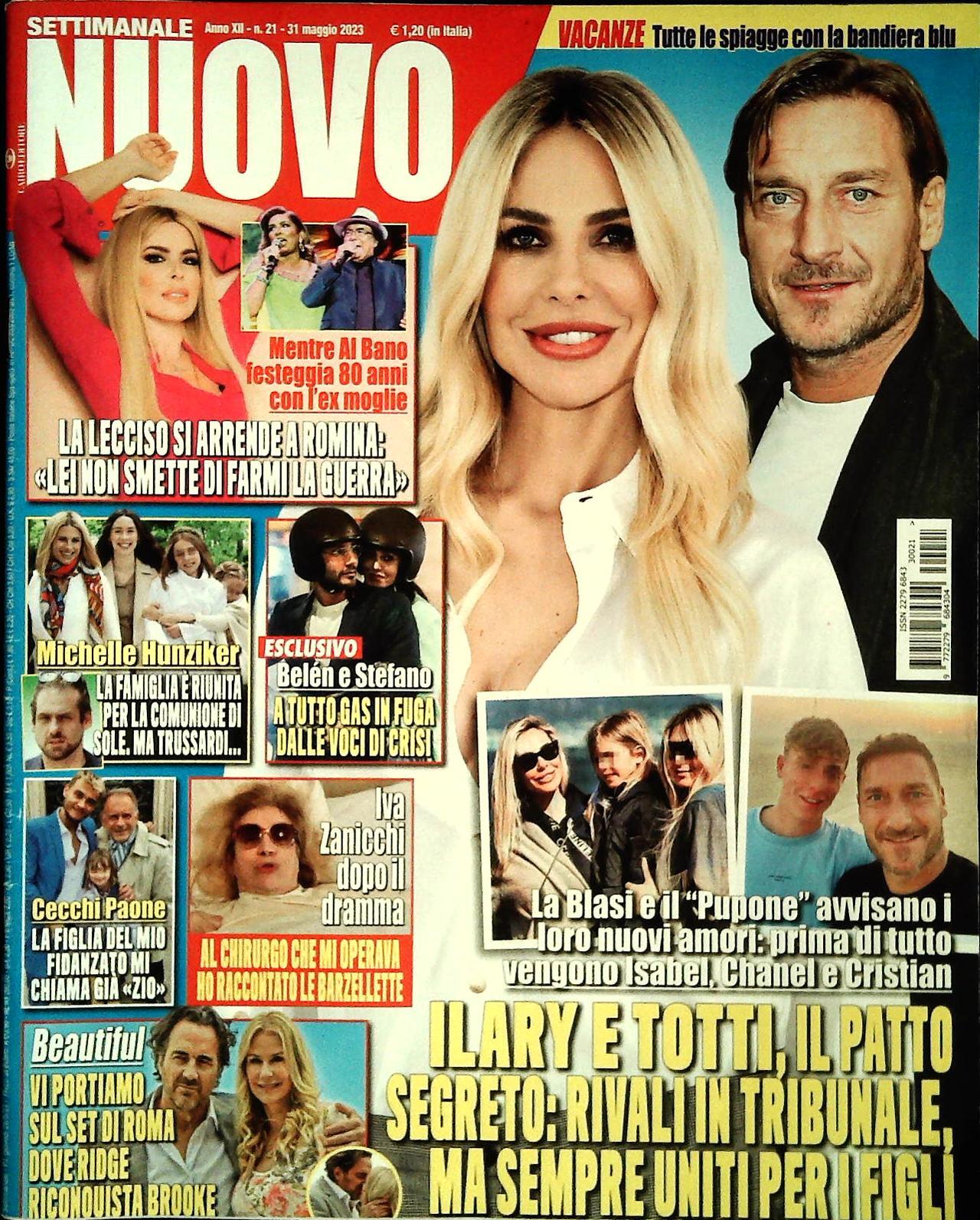 SETTIMANALE NUOVO - 31 MAGGIO 2023 - ILARI E TOTTI-LECCISO-HUNZIKER-CECCHI PAONE