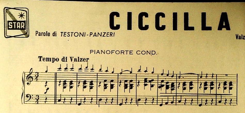 CICCILLA BOMBELLI - LA TESTA STACCATA. valzer grotteschi - SPARTITO-SHEET MUSIC
