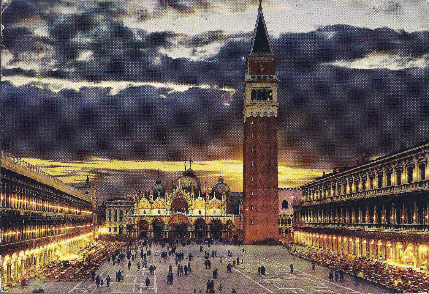 VENEZIA - DI NOTTE - PIAZZA SAN MARCO - V1973